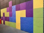 placa acústica de umedecimento sadia dos painéis de parede de tapeçaria de 3D 9mm