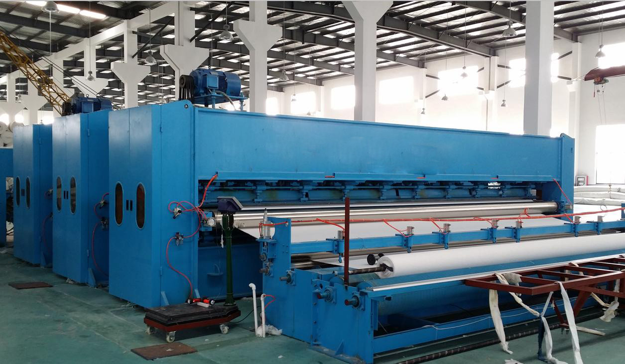 Linha de produção de perfuração não tecida da agulha da máquina da fabricação da tela da capacidade da garantia 80-500kg/h dos anos HongYi-2
