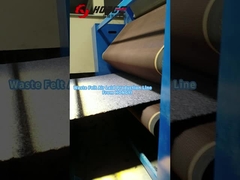 O que é uma linha de produção de feltro de resíduos?