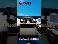 Como é feito o tecido perfurado com agulha?