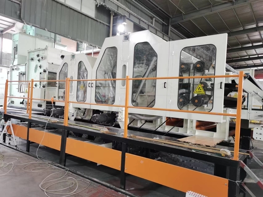Máquina de cardar não tecida de duplo cilindro de alta velocidade de 100 m/min