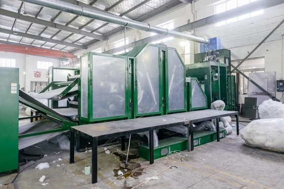 Máquina de cardadura não tecida Doffer dobro da eficiência elevada da garantia dos anos HongYi-2 para lãs